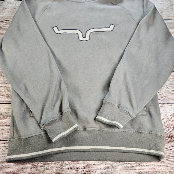 Kimes Ranch Hoodie Women's Size Small Gray Pullover Logo Rodeo Two Scoops - Picture 2 of 6